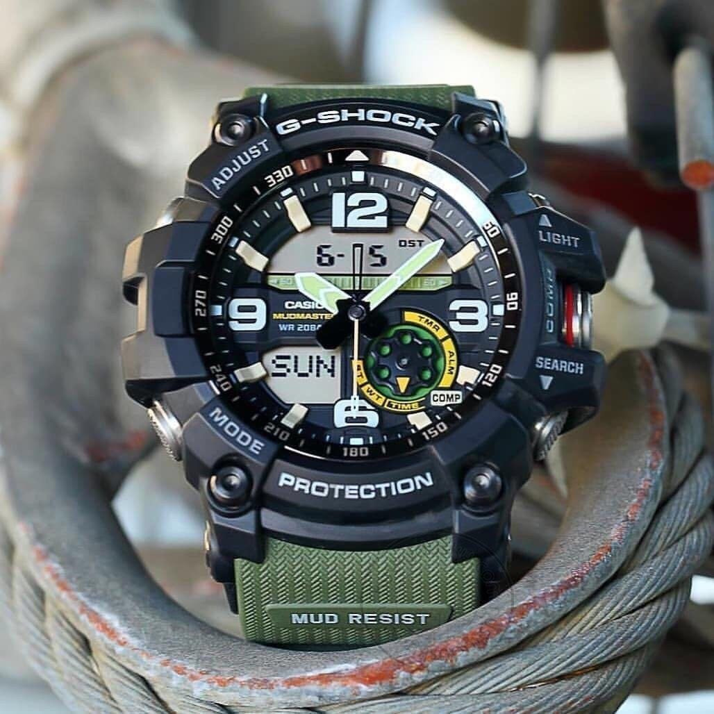 Casio G-shock Mudmaster Analog-Digital Green Black