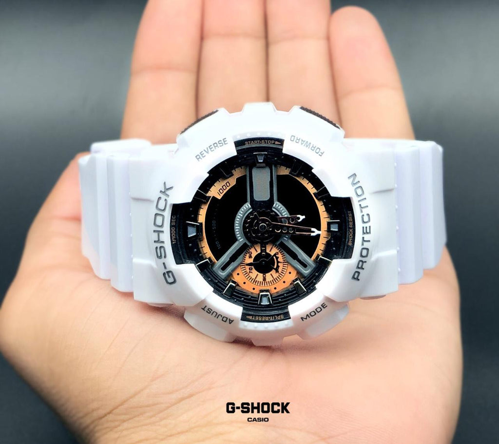 G-Shock Analog-Digital White Black Dial UNISEX WATCH