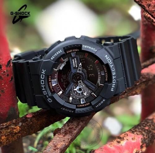 Casio G-Shock watches Men's Watch GA-110-1BDR WITH ORIGINAL METAL BOX