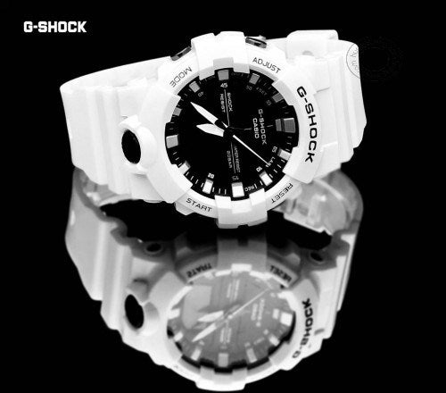 G-Shock Analog Digital  GA-800SC Black Dial White Strap