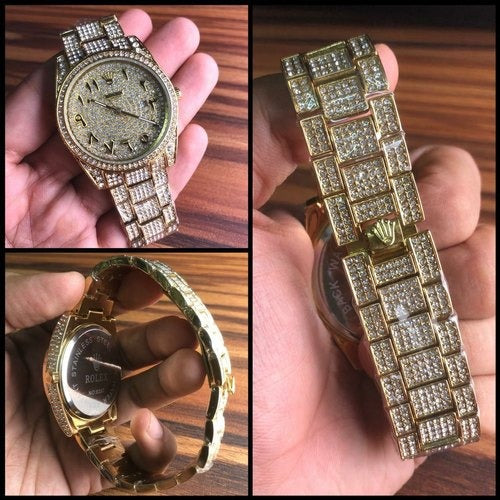 ROLEX ARABIC DIAMOND WATCH (GOLD)