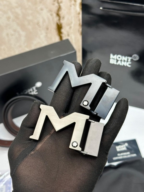 MONT BLANC PREMIUM BELT DOUBLE BUCKLE