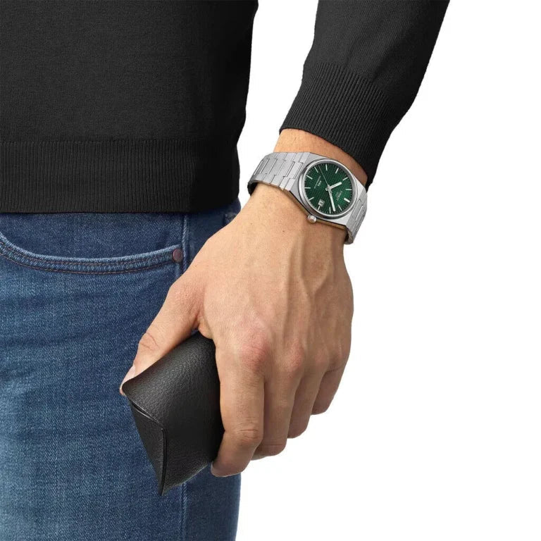 Tissot PRX Powermatic 80 (JAPAN 1st) Green Dial Silver Steel Strap Watch for Men