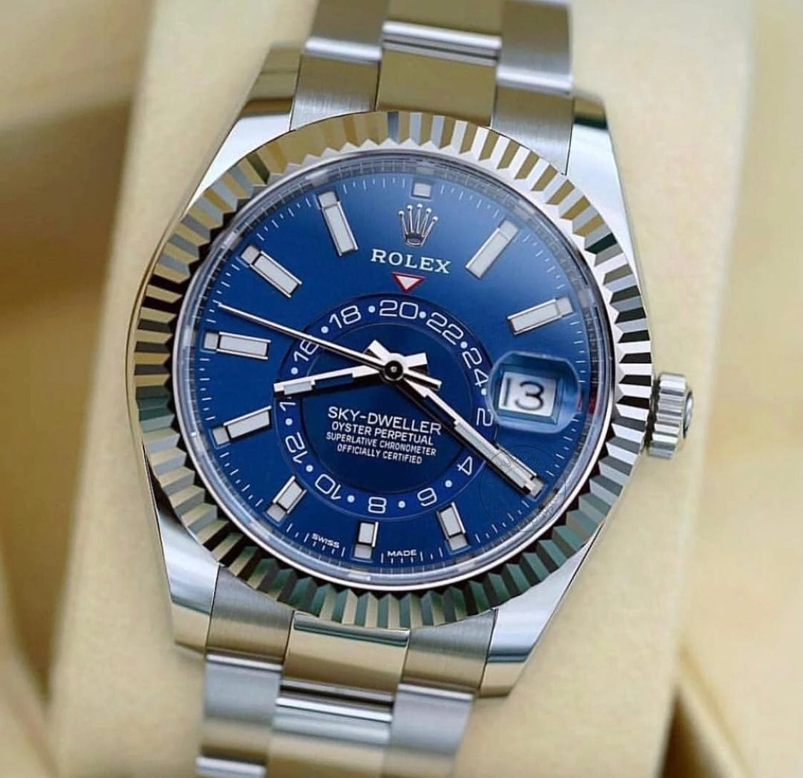 ROLEX Sky-Dweller silver blue (quartz)