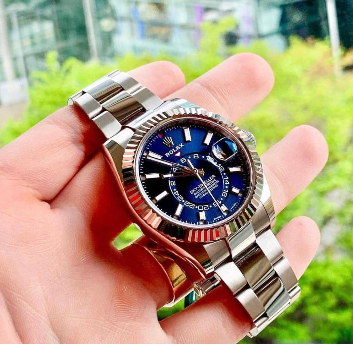 ROLEX Sky-Dweller silver blue (quartz)