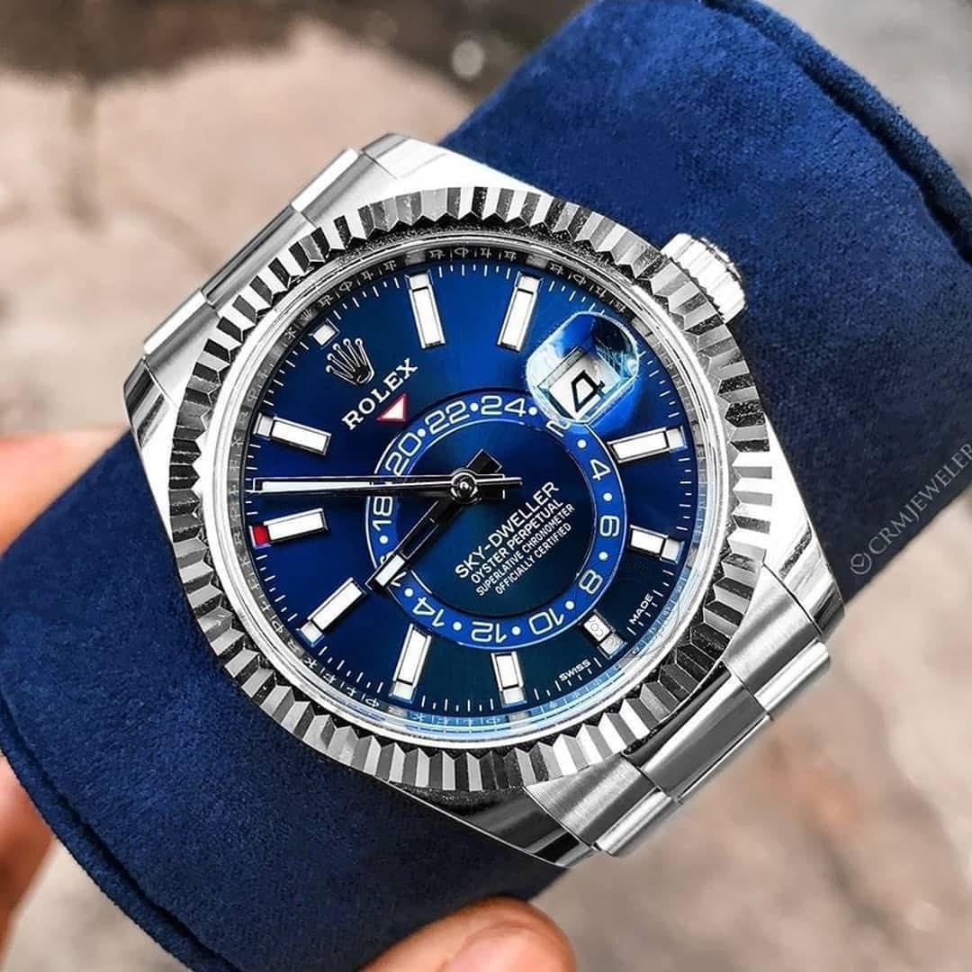 ROLEX Sky-Dweller silver blue (quartz)