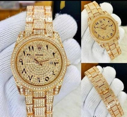 ROLEX ARABIC DIAMOND WATCH (GOLD)