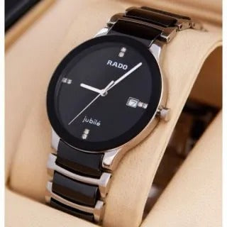 RADO JUBLIE BLACK SILVER WITH DATE WORKING (FOR WOMEN)