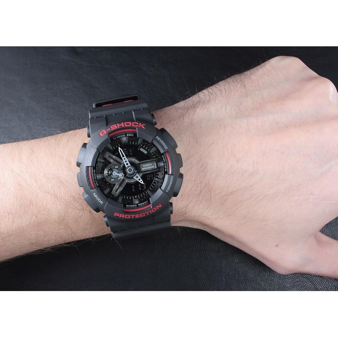 G-SHOCK CASIO Analog Digital GA110HR-1ACR WITH ORIGINAL METAL BOX