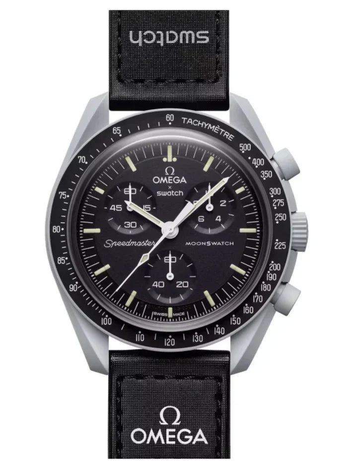 OMEGA X SWATCH MOONSWATCH Mission to the moon - Black Dial with Gray Case/Black Strap Bioceramic