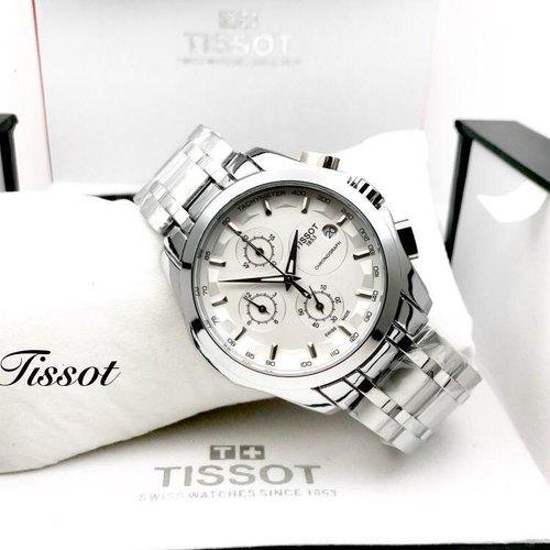 TISSOT 1853 Chronograph Silver White Metal Formal Casual Men's Watch