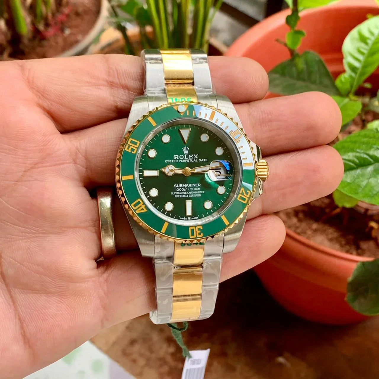 Rolex Submariner Green gold Dual Tone (automatic)