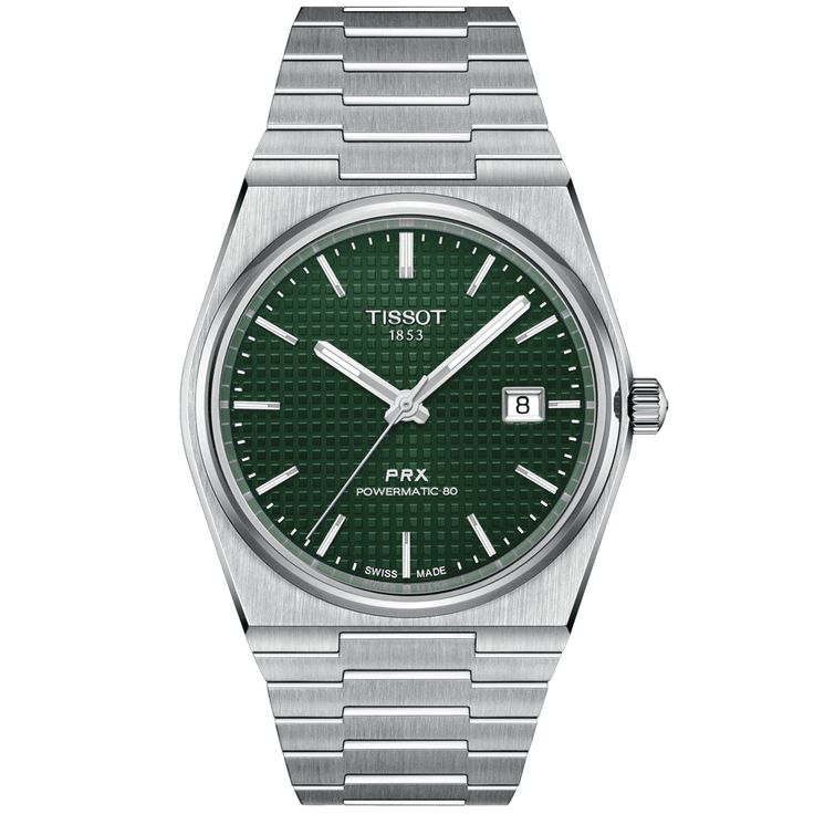Tissot PRX Powermatic 80 (JAPAN 1st) Green Dial Silver Steel Strap Watch for Men