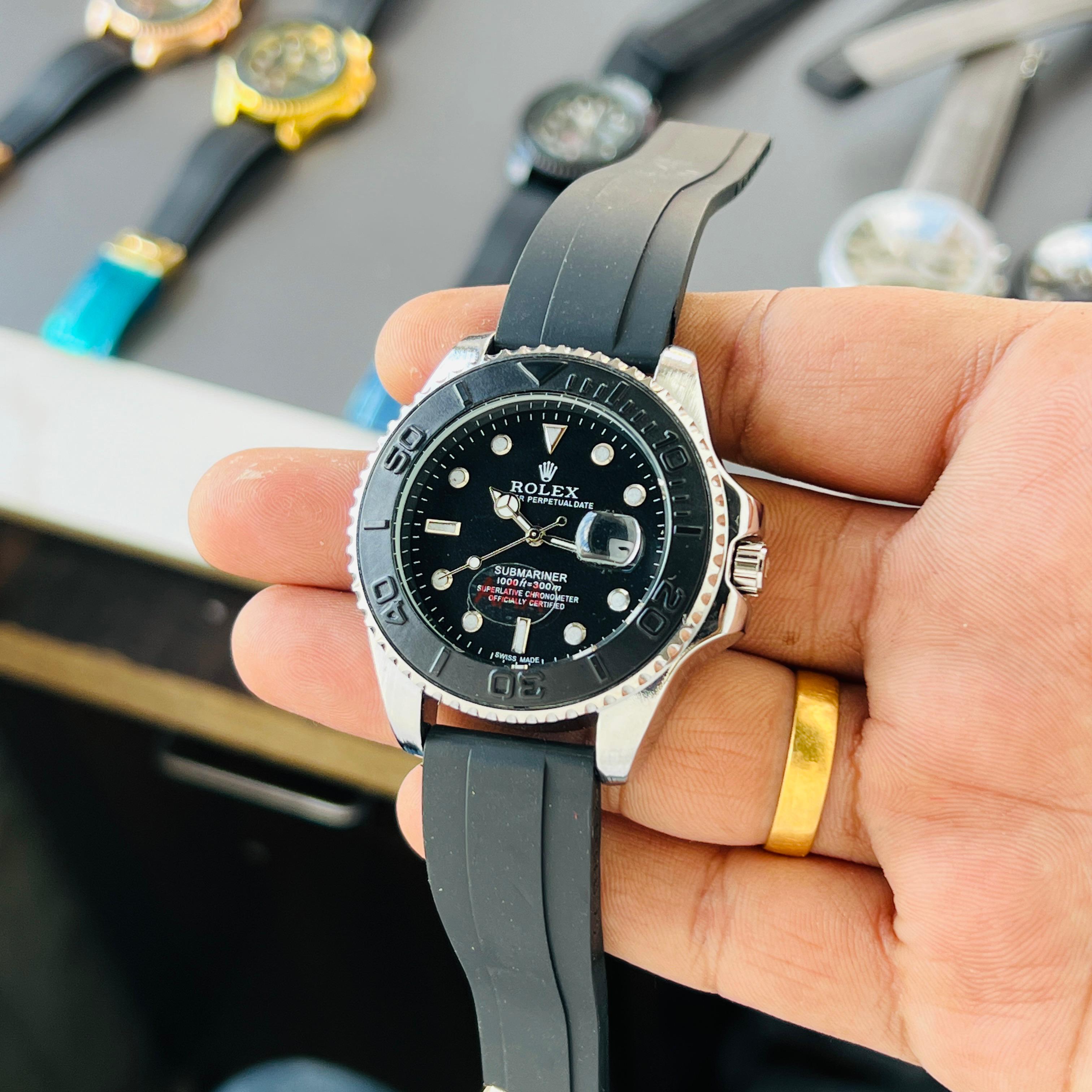 Rolex Yacht-Master Silver Black (quartz)