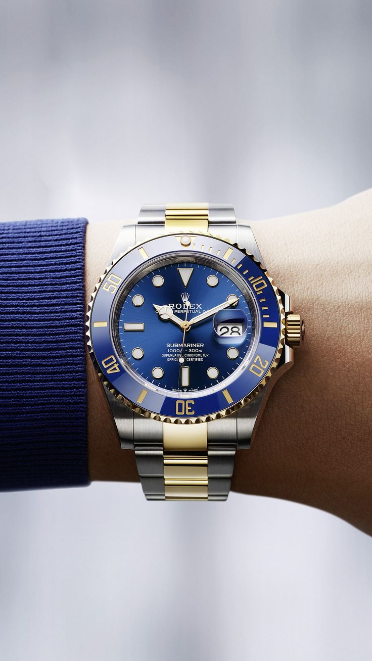 Rolex Submariner Blue Dial Dual Tone (quartz)