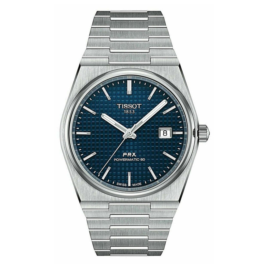 Tissot PRX Powermatic 80 (JAPAN 1st) Blue Dial Silver Steel Strap Watch for Men