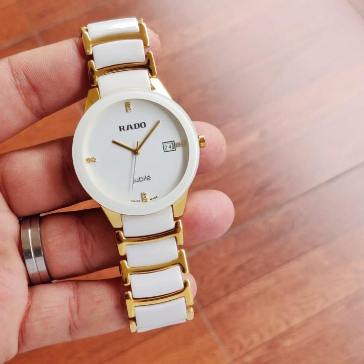 RADO JUBLIE WHITE GOLD WITH DATE WORKING (FOR WOMEN)