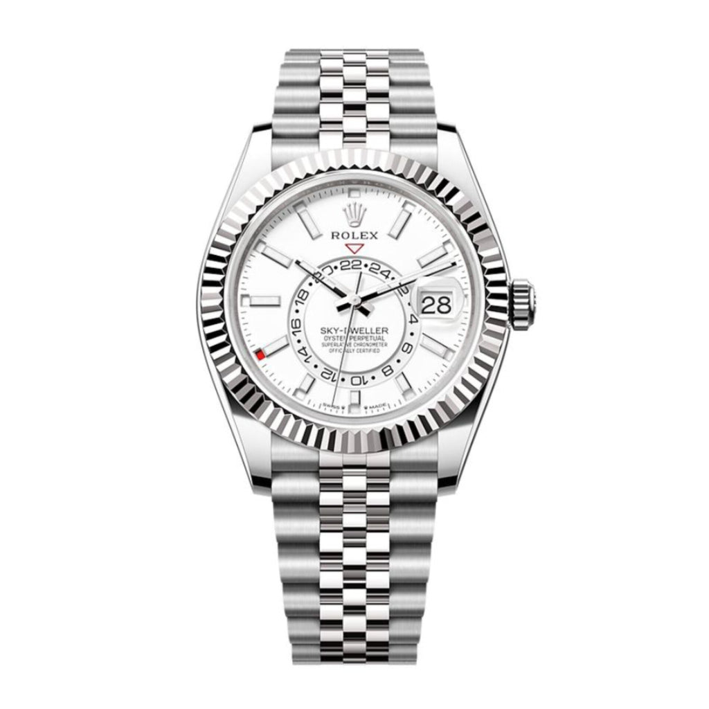 ROLEX Sky-Dweller silver white with jubilee belt (cell model)