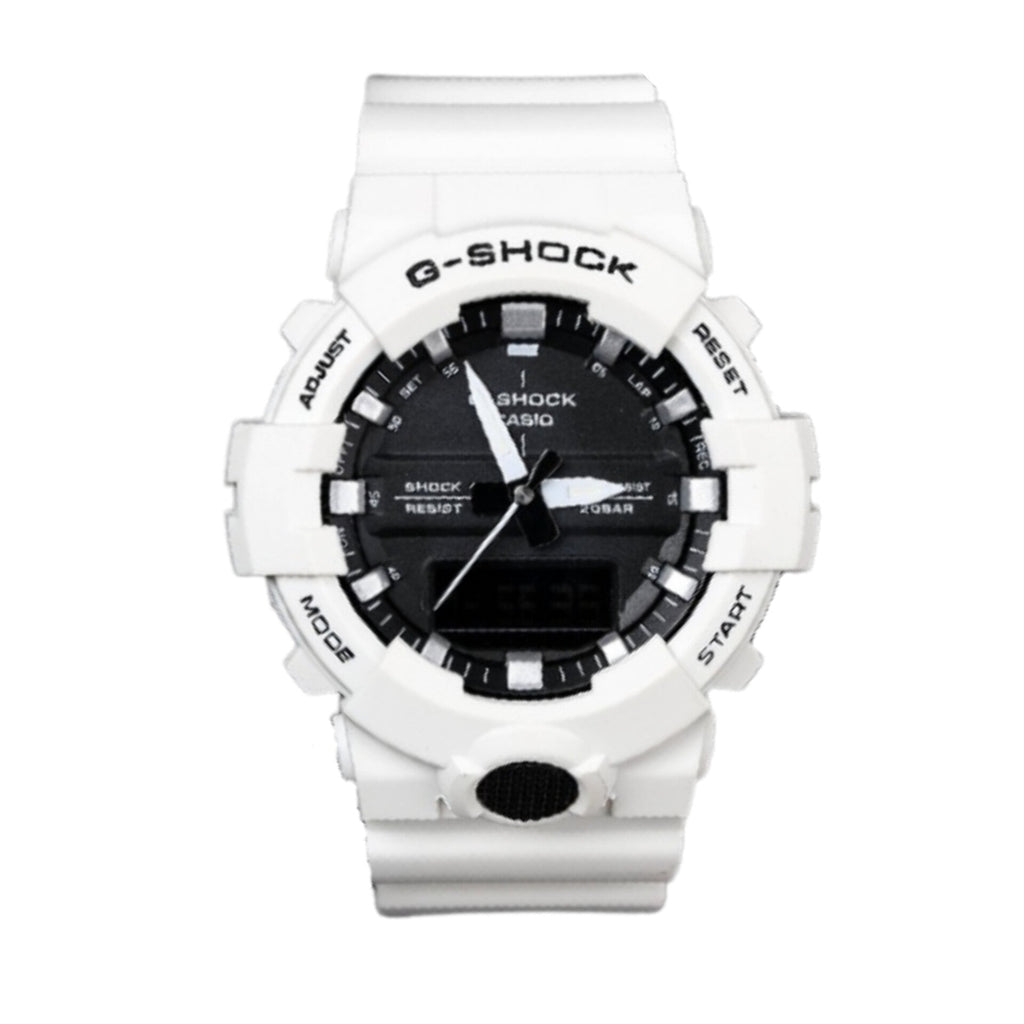 G-Shock Analog Digital  GA-800SC Black Dial White Strap