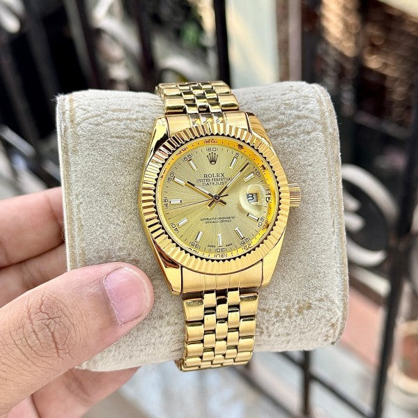 ROLEX DATE-JUST GOLD CHAIN BELT QUARTZ