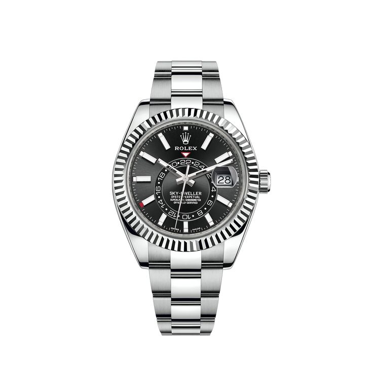 ROLEX Sky-Dweller silver black (cell model)
