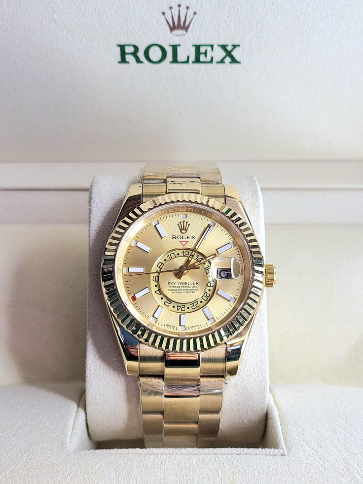 Rolex Sky-Dweller yellow Gold with oyester belt (automatic)