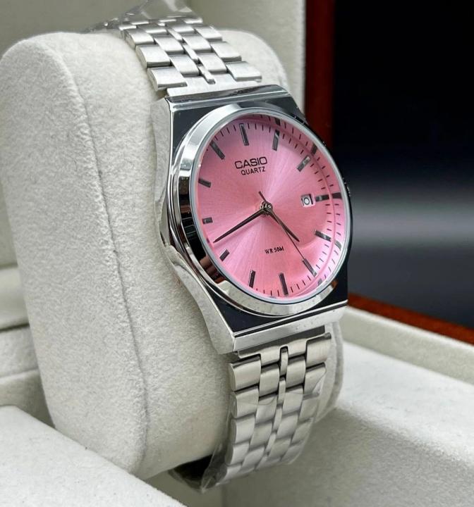 Casio Enticer Silver Pink Quartz Watch
