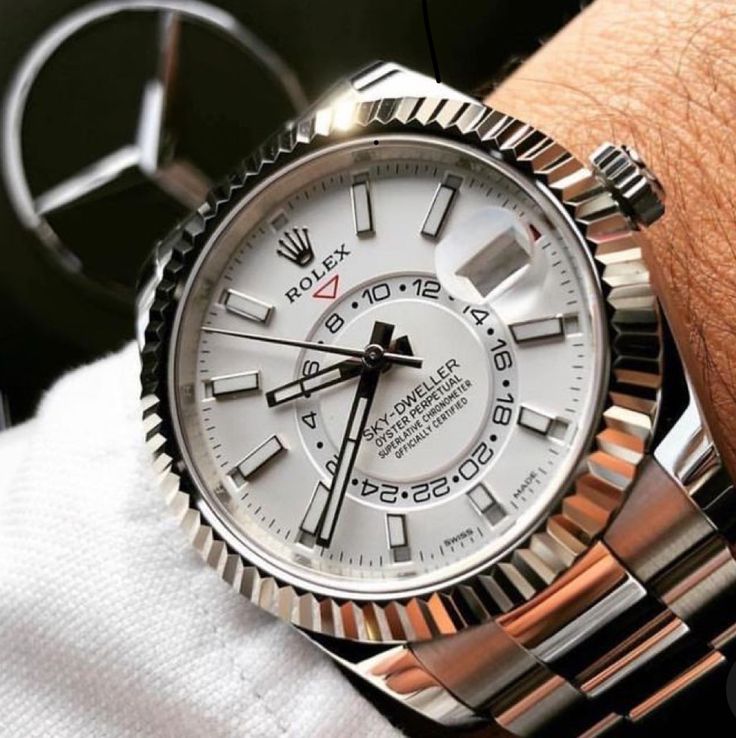 ROLEX Sky-Dweller silver white with jubilee belt (cell model)