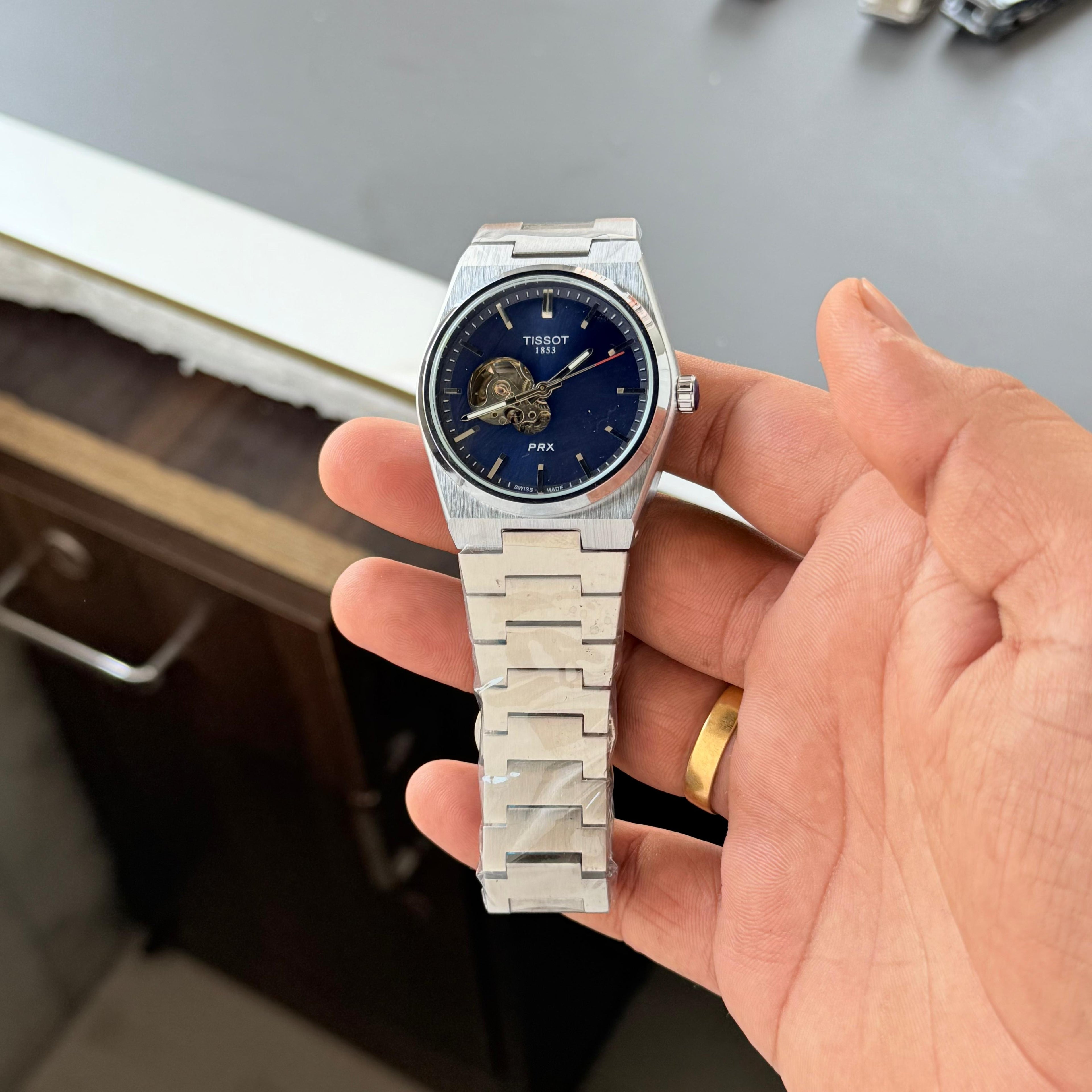 TISSOT PRX Automatic NavyBlue (Open Heart)