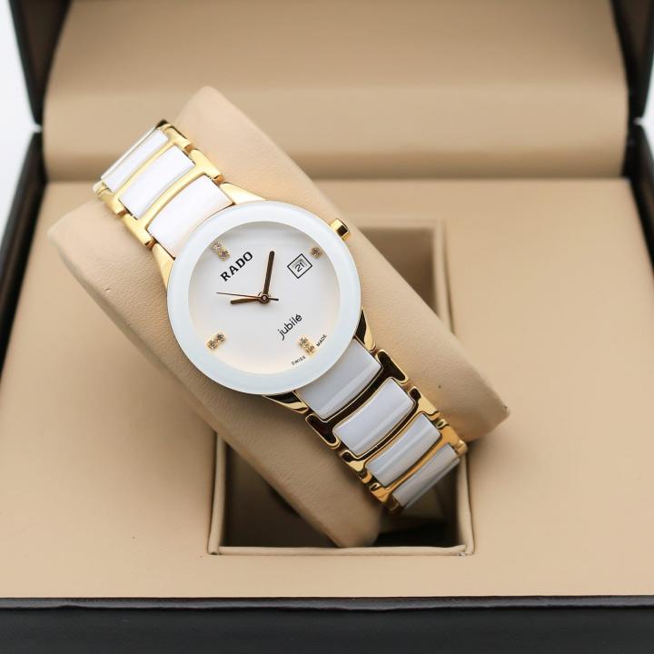 RADO JUBLIE WHITE GOLD WITH DATE WORKING (FOR WOMEN)