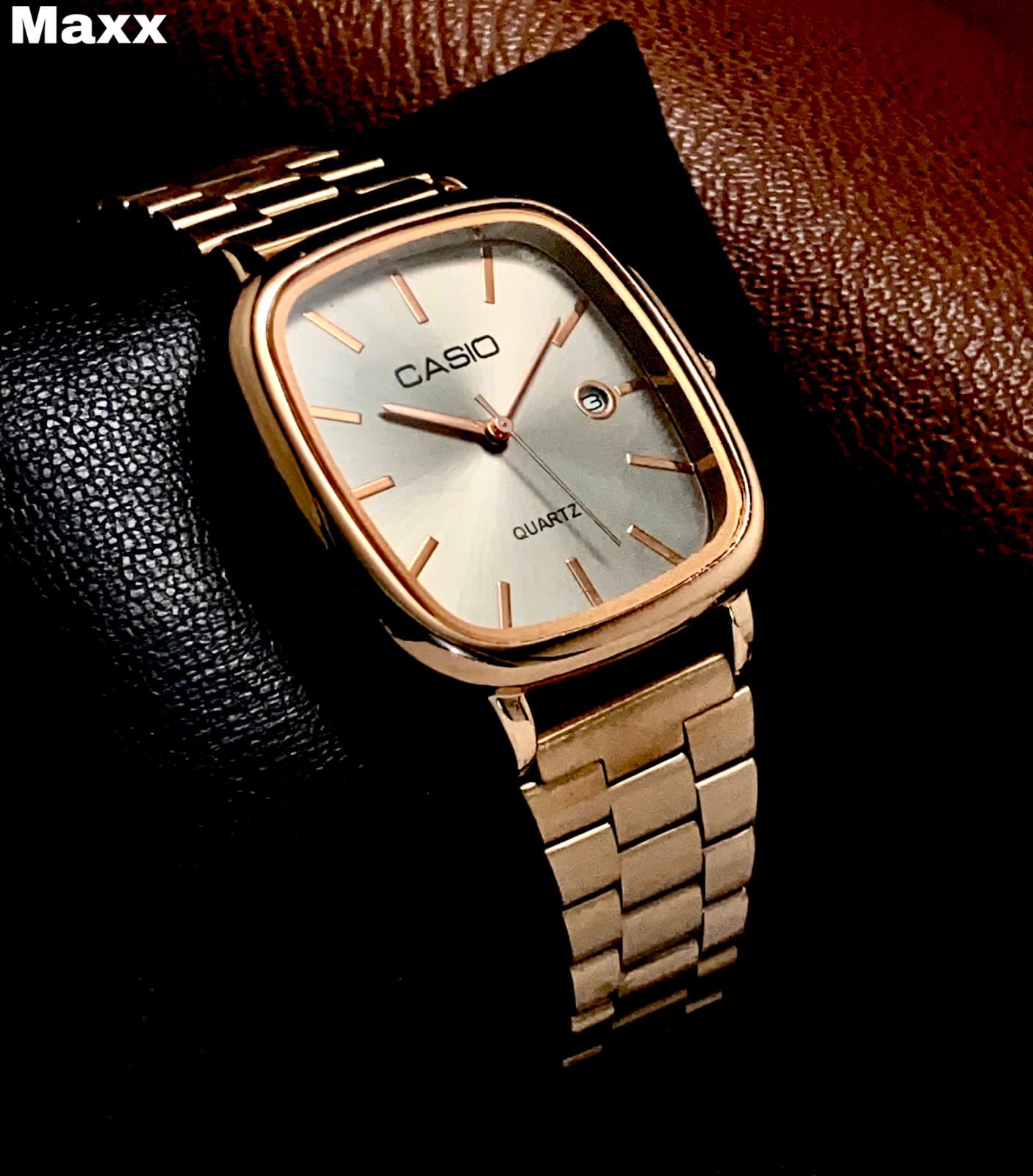 Casio vintage gold cream