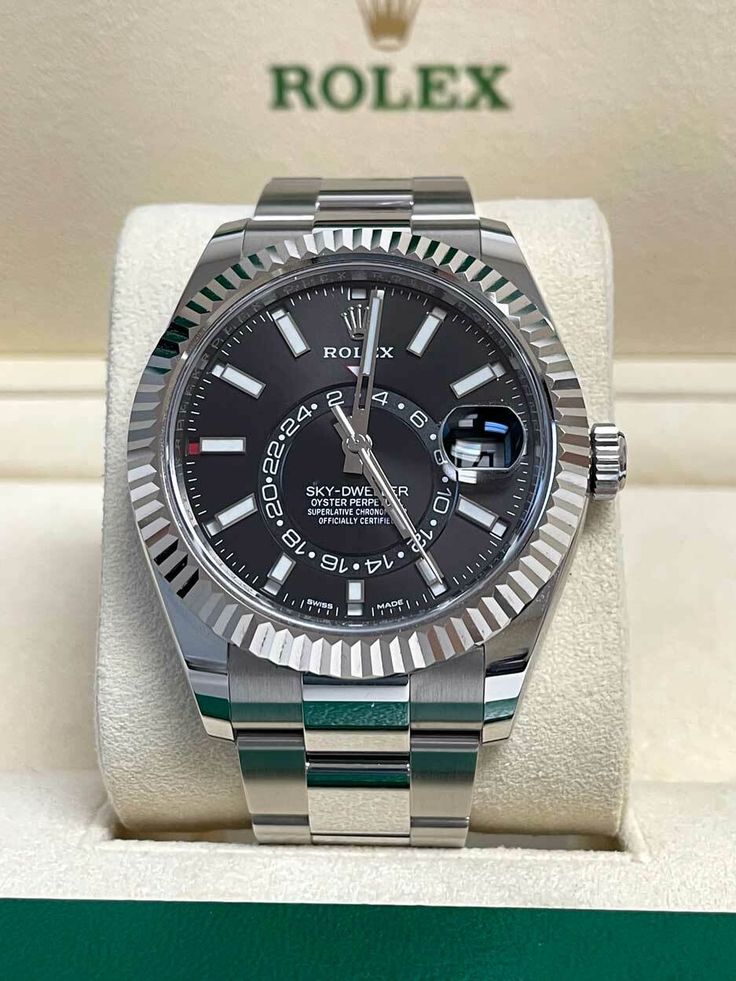 ROLEX Sky-Dweller silver black (cell model)