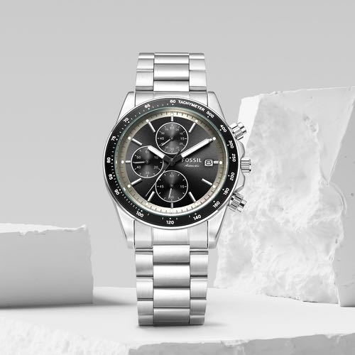 FOSSIL AUTOCROSS CHRONOGRAPH WATCH (SILVER BLACK)