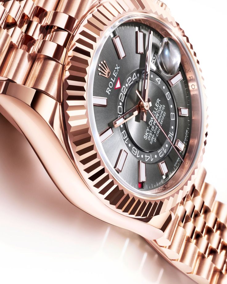 Rolex Sky-Dweller Everose Gold Black Dial jublee belt (automatic)
