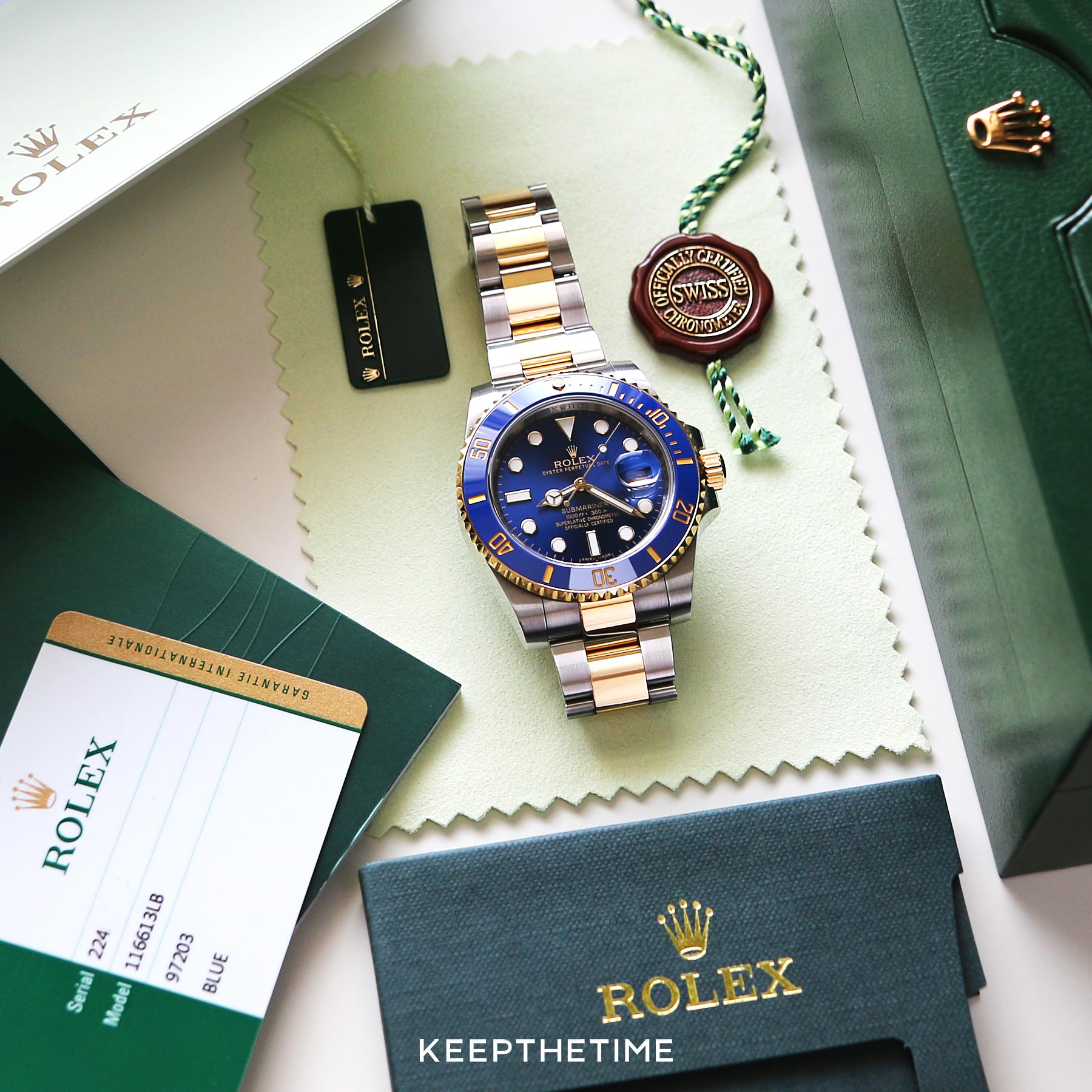 Rolex Submariner Blue Dial  Dual Tone (automatic)