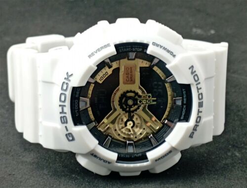G-Shock Analog-Digital G Shock White Gshock Gold Dial Mens Watch (UNISEX)