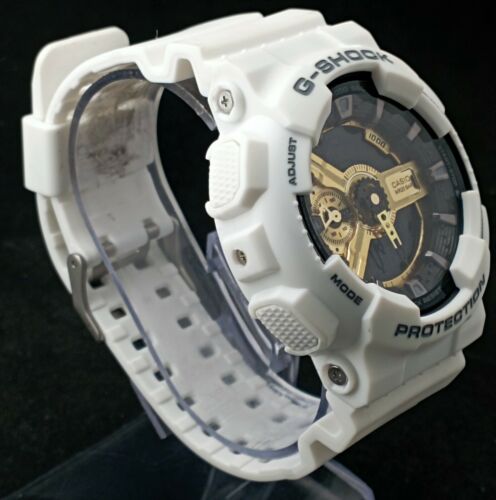 G-Shock Analog-Digital G Shock White Gshock Gold Dial Mens Watch (UNISEX)