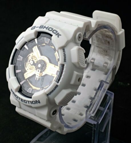 G-Shock Analog-Digital G Shock White Gshock Gold Dial Mens Watch (UNISEX)