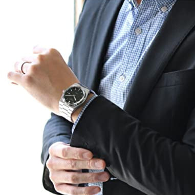 TISSOT PRX Powermatic 80 Black Dial Silver Steel Strap Watch for Men