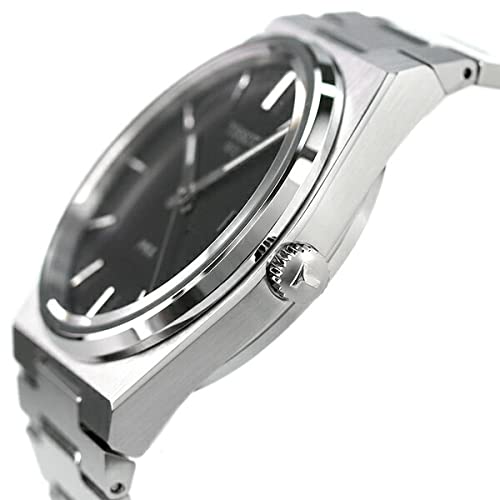 TISSOT PRX Powermatic (AUTOMATIC) 80 Black Dial Silver Steel Strap Watch for Men