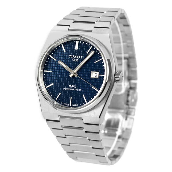 Tissot PRX Powermatic 80 (JAPAN 1st) Blue Dial Silver Steel Strap Watch for Men