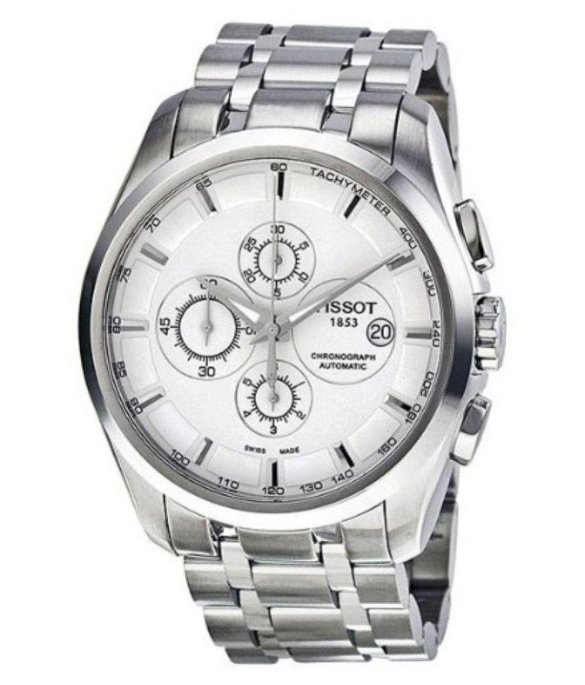 TISSOT 1853 Chronograph Silver White Metal Formal Casual Men's Watch